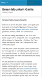Mobile Screenshot of greenmountaingarlic.com