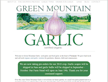 Tablet Screenshot of greenmountaingarlic.com